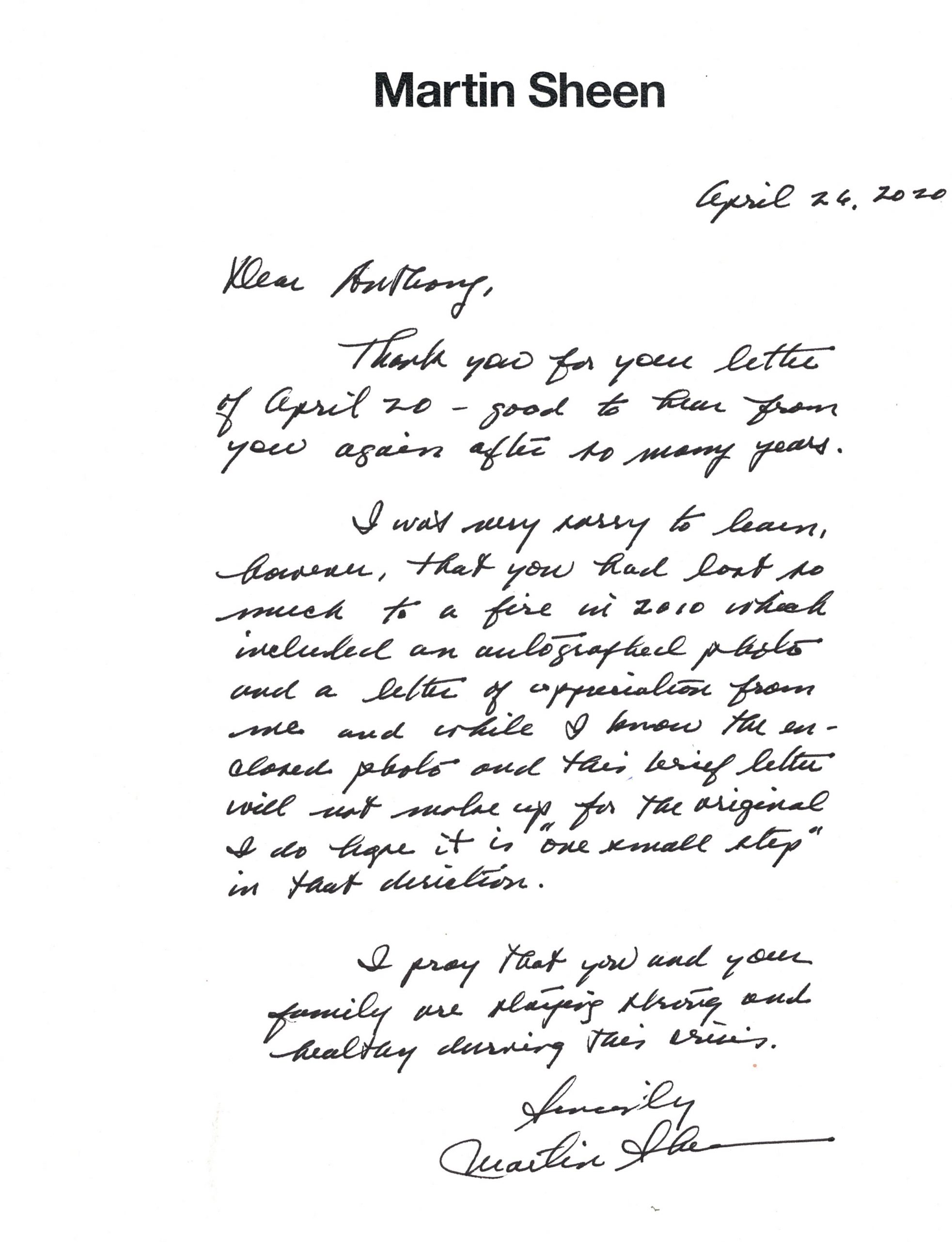 Martin Sheen Letter scaled